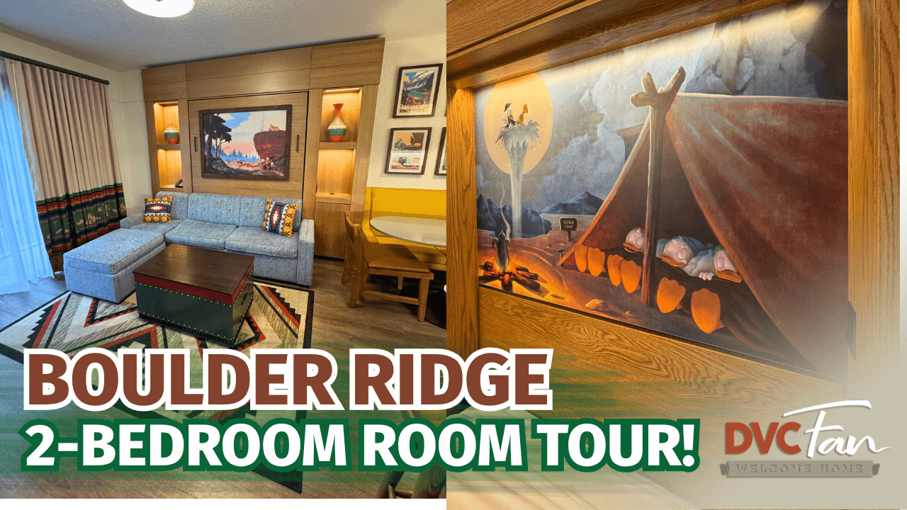 Boulder Ridge 2-Bedroom Lock Off Villa Tour at Wilderness Lodge