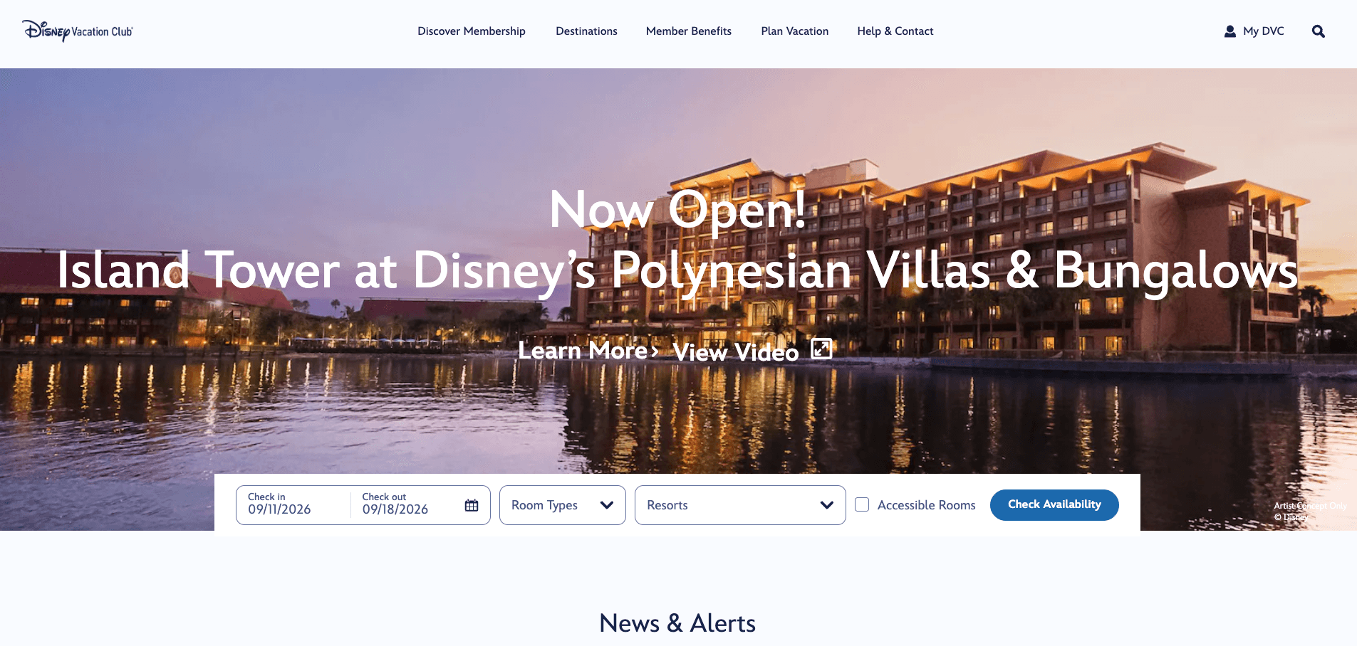 Disney Vacation Club Website Gets a Small Glow-Up
