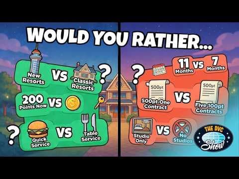 Disney DVC Would You Rather… These Choices Hurt 😅