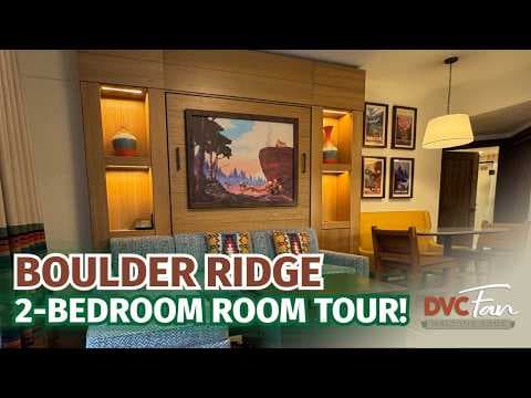 Boulder Ridge 2-Bedroom Lock Off Villa Room Tour | Disney's Wilderness Lodge